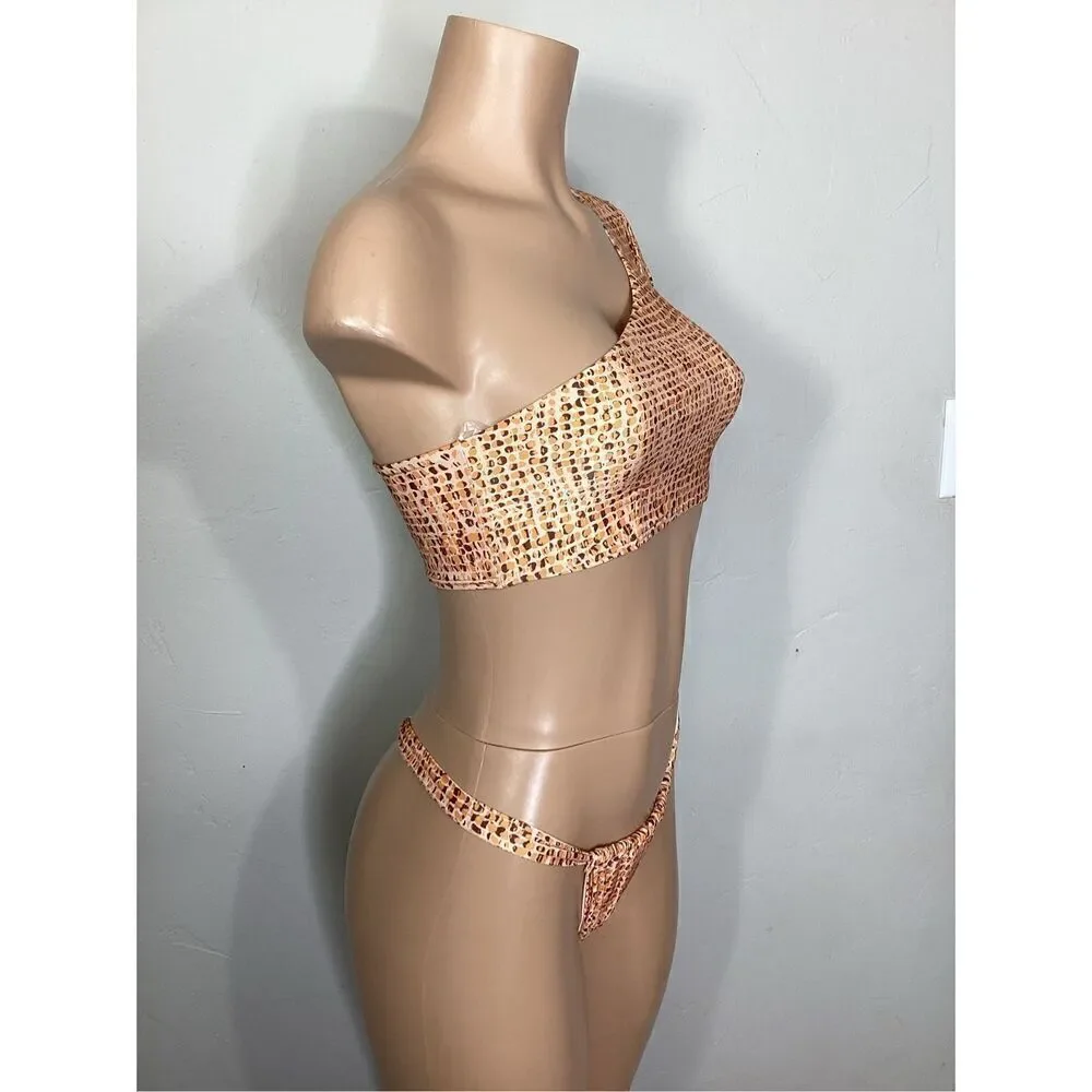 New. L*SPACE Gina animal print bikini set. Small. Retails $209